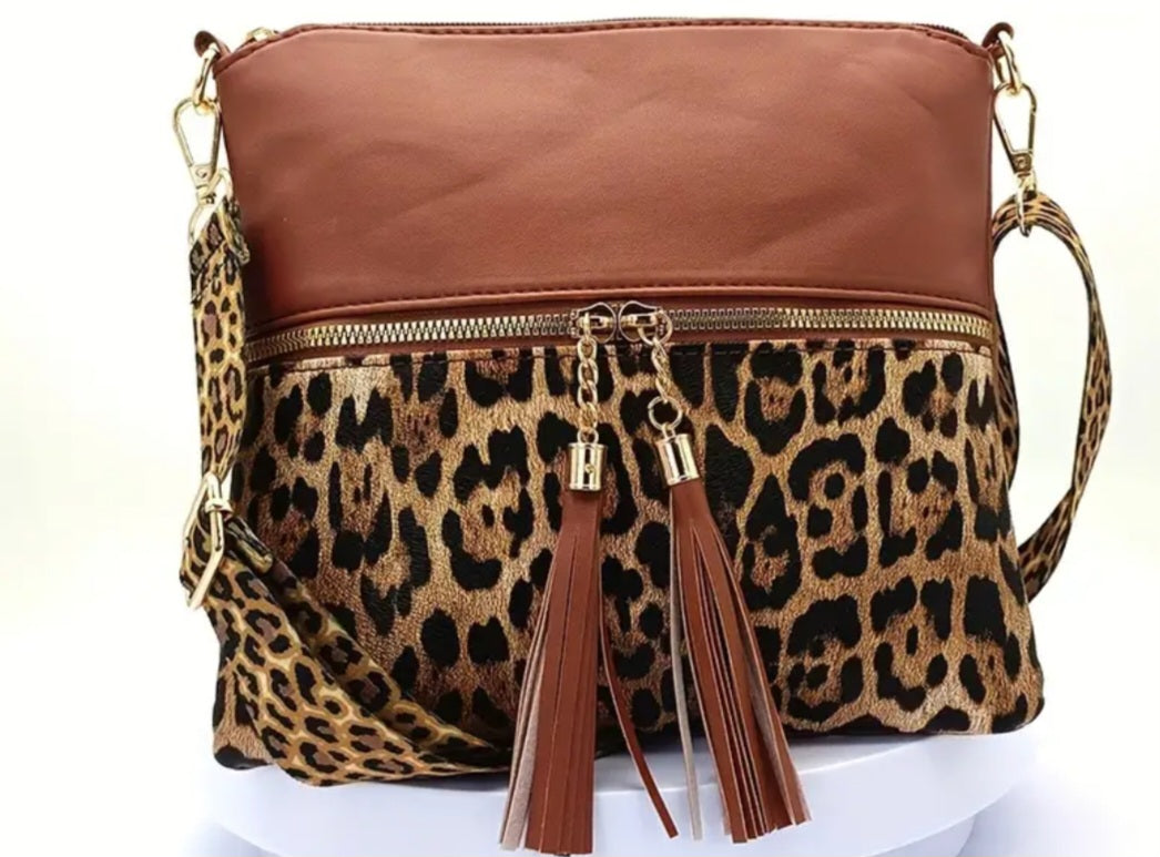 Katrina Leopard Print Crossbody