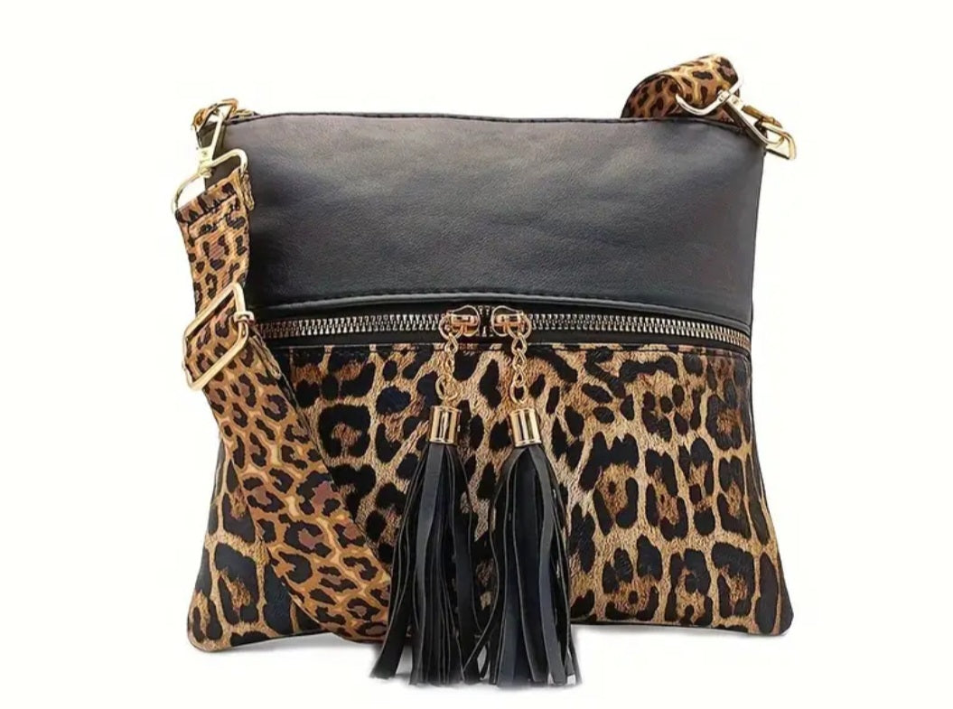 Katrina Leopard Print Crossbody