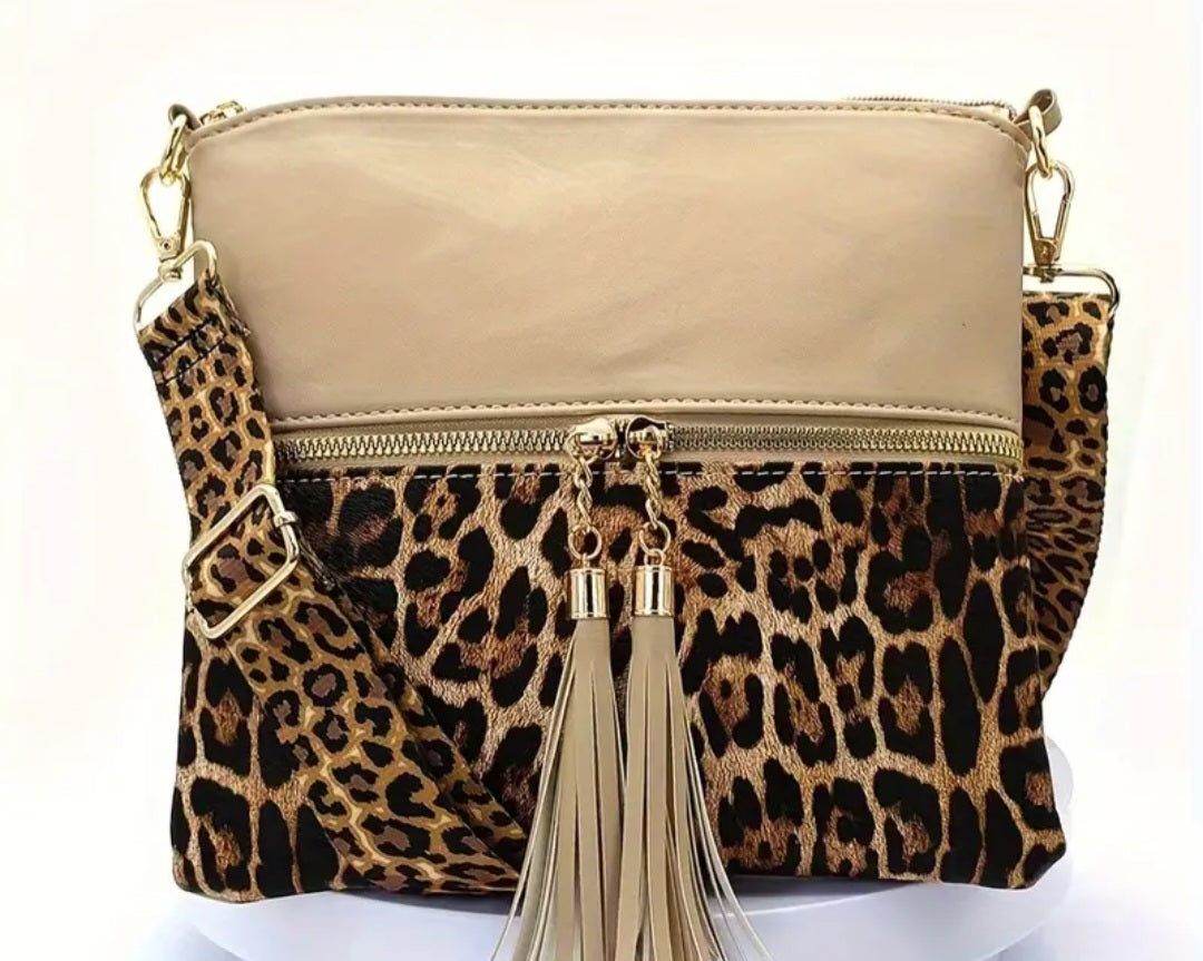 Katrina Leopard Print Crossbody