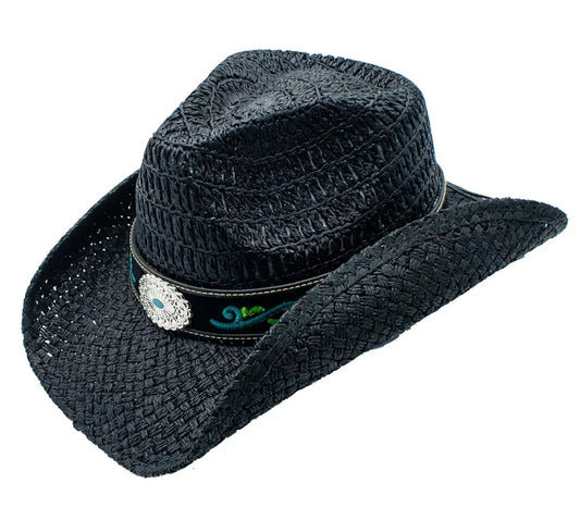 Midnight Rose Cowgirl Hat