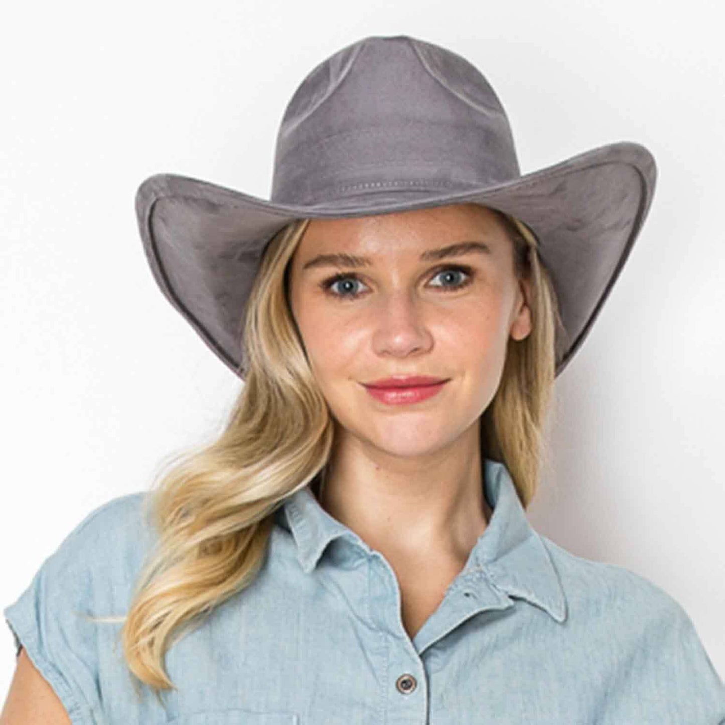 Best seller !!  Fashion Vegan suede  cowboy hat  (Copy)