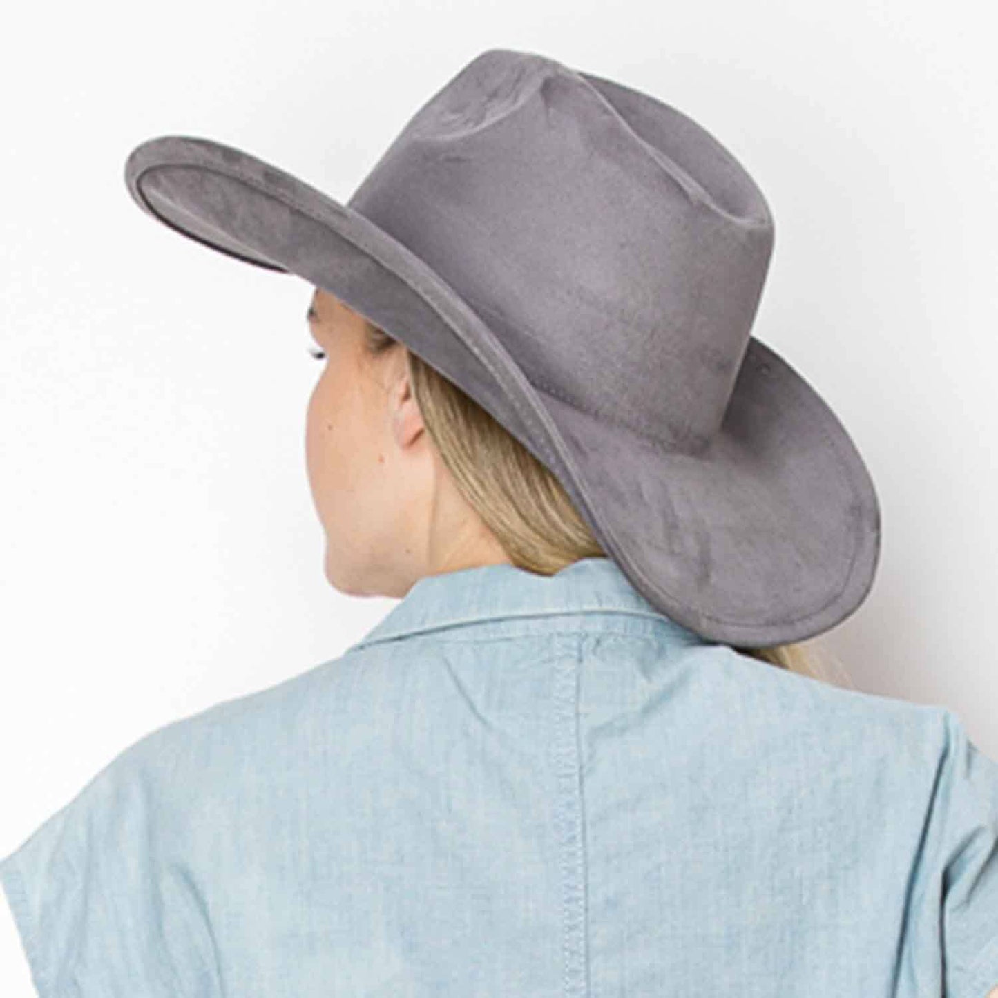 Best seller !!  Fashion Vegan suede  cowboy hat  (Copy)