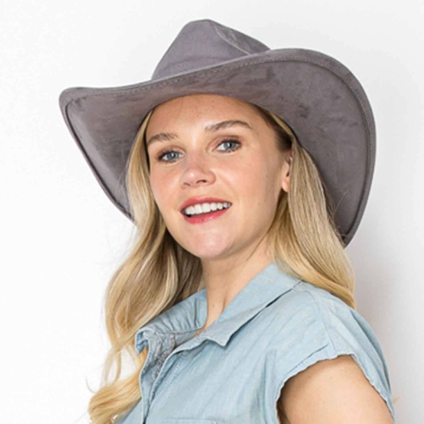 Best seller !!  Fashion Vegan suede  cowboy hat  (Copy)