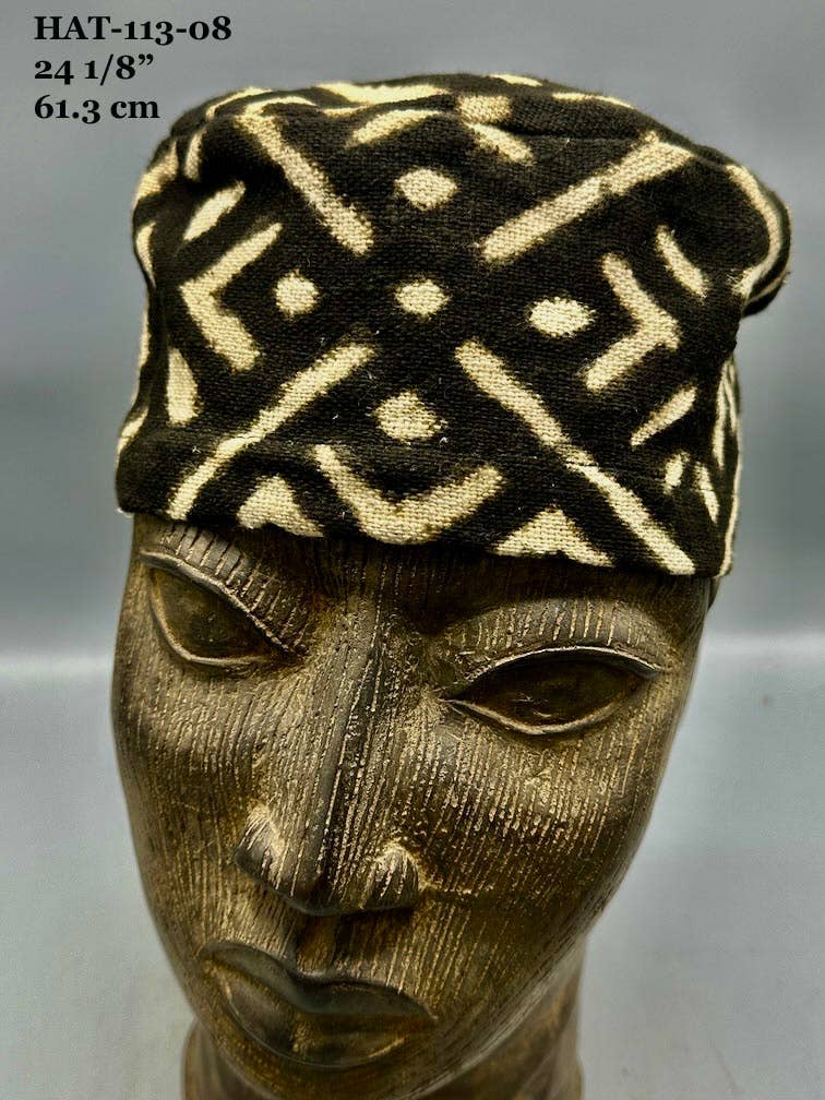 Genuine Vintage Mudcloth Kufi Hat - Mali