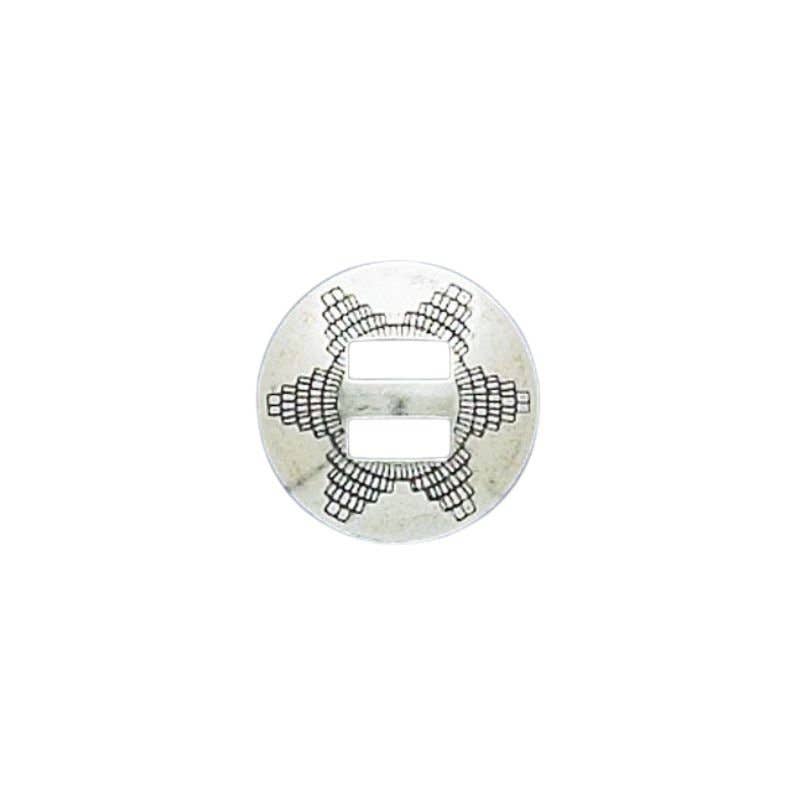 3/4" Sterling Silver Slotted Concho