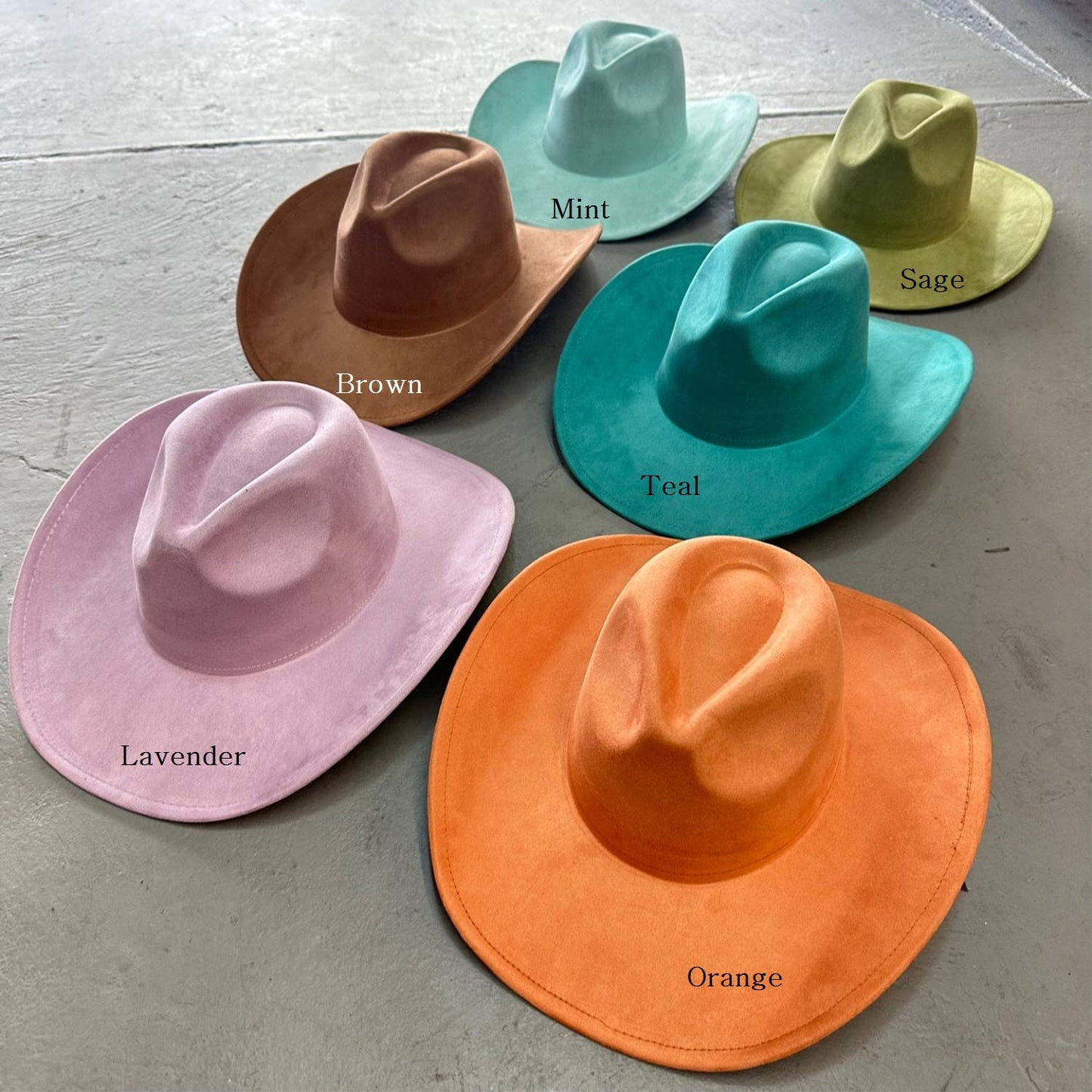 Best seller !!  Fashion Vegan suede  cowboy hat  (Copy)