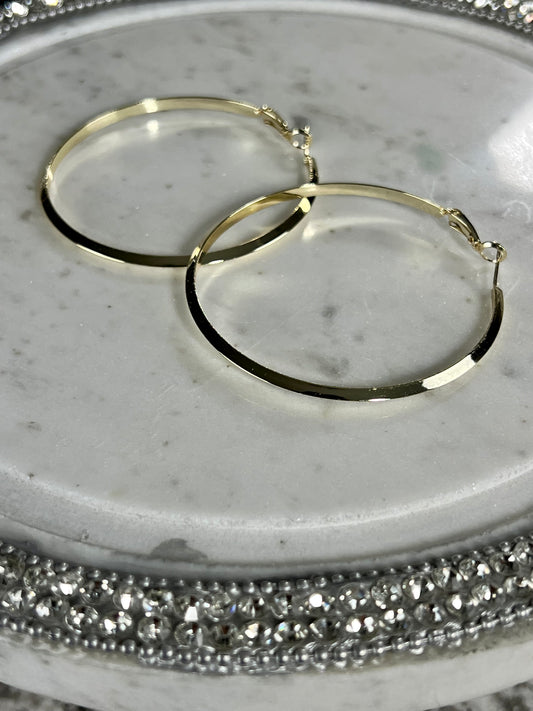 Aurora Gold Plated Hoop Earrings