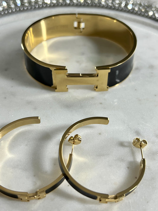 Black Jewelry Set